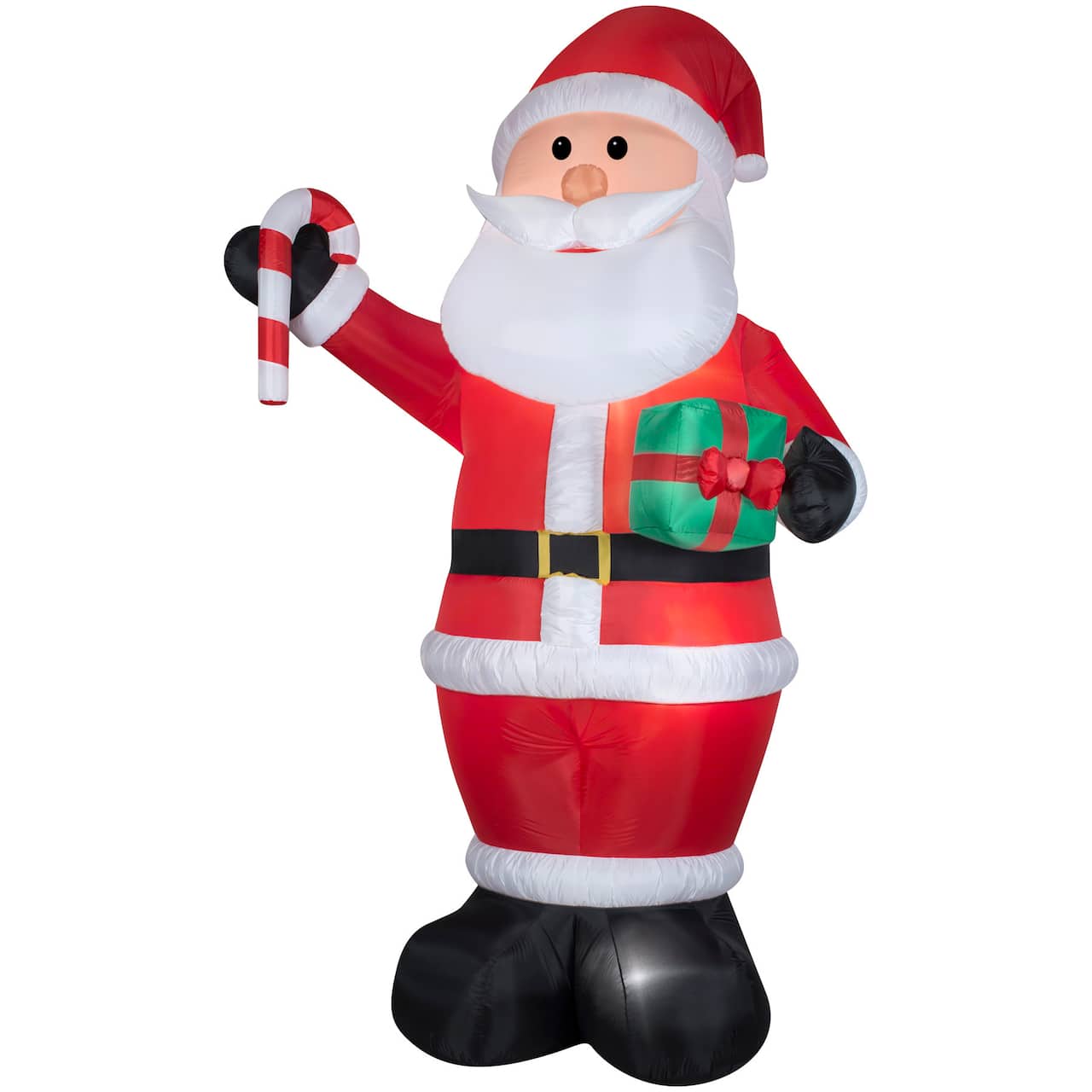 12ft. Airblown® Inflatable Santa with Gift & Candy Cane
